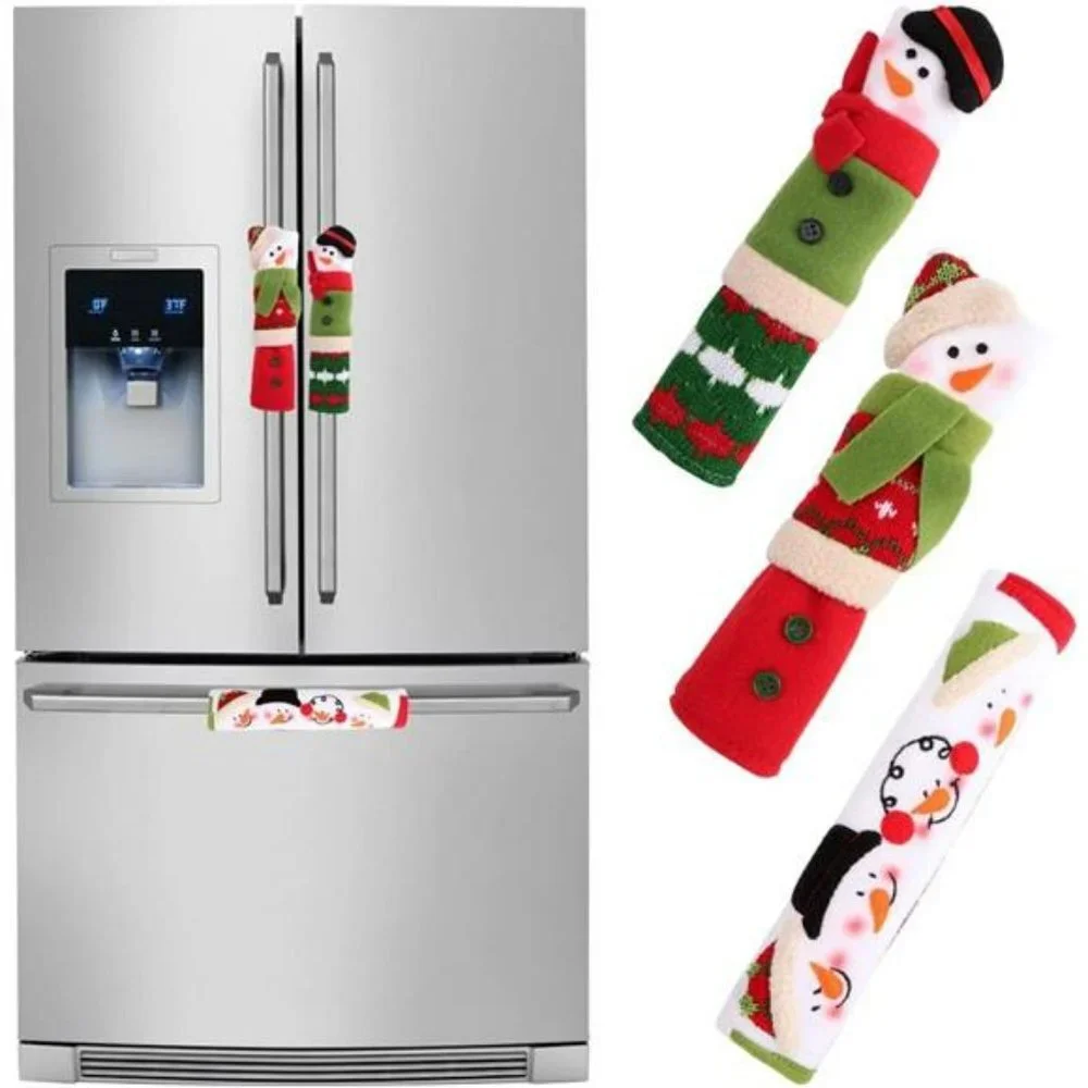 Fridge Handle Covers Set of 3 for Christmas Decorations